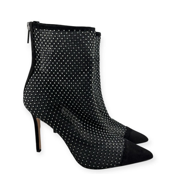 Veronica Beard Shoes - Veronica Beard 'Lisa' Rhinestone Mesh Booties